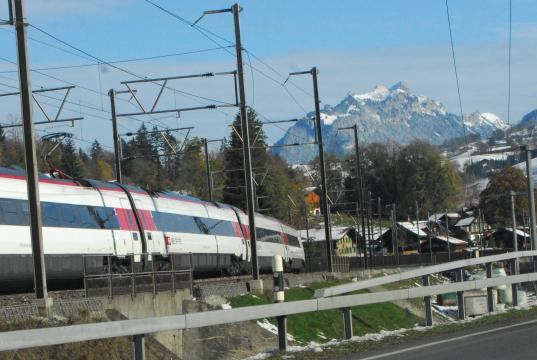 Bahn in der Schweiz